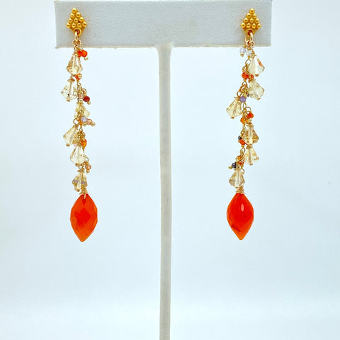 Athena earrings - Amethyst