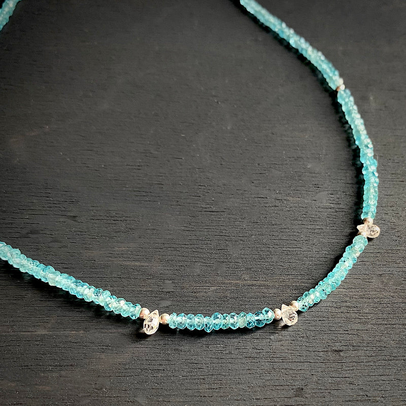 Gemmy necklace - Topaz and zircon