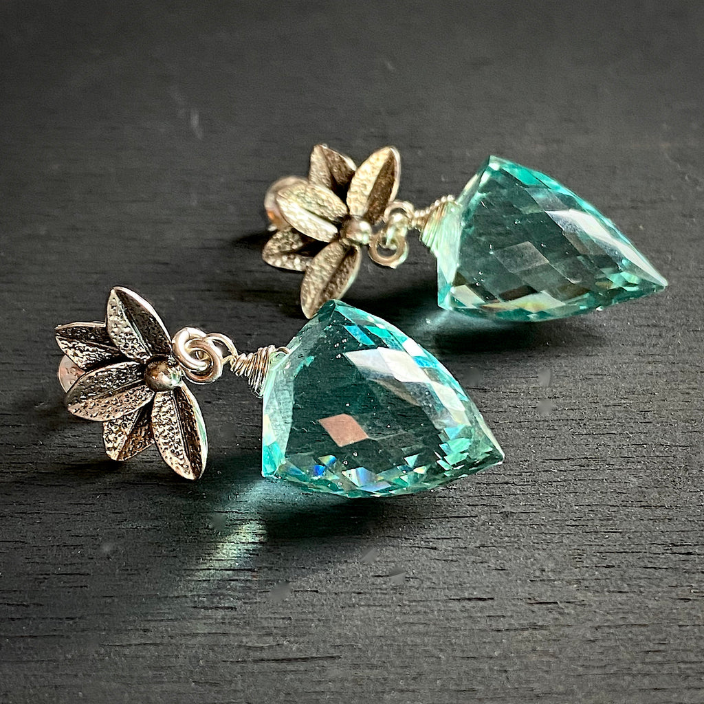 Aqua Drop Earrings