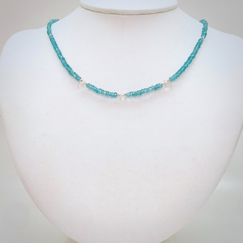 Gemmy necklace - Topaz and zircon