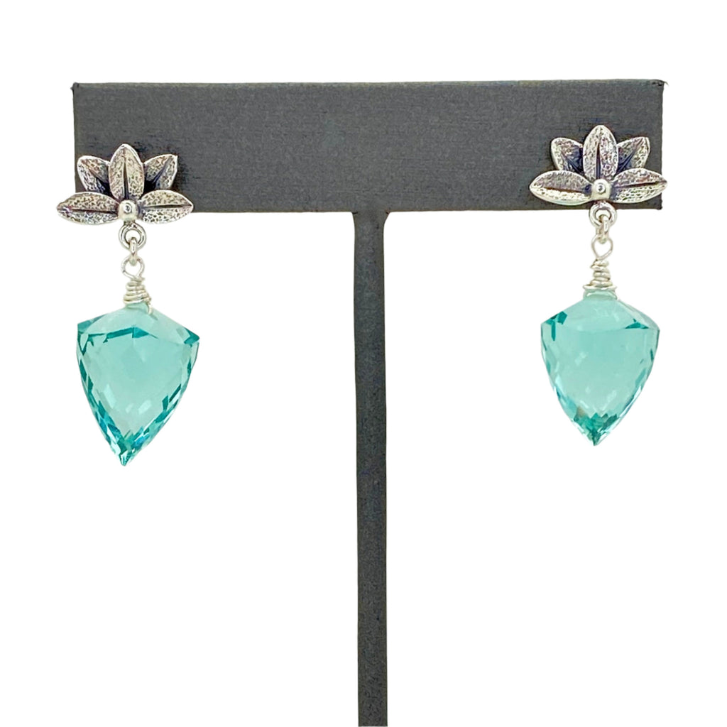 Aqua Drop Earrings