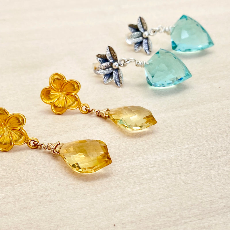 Aqua Drop Earrings