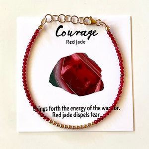 Essential Energy Bracelet - Red Jade