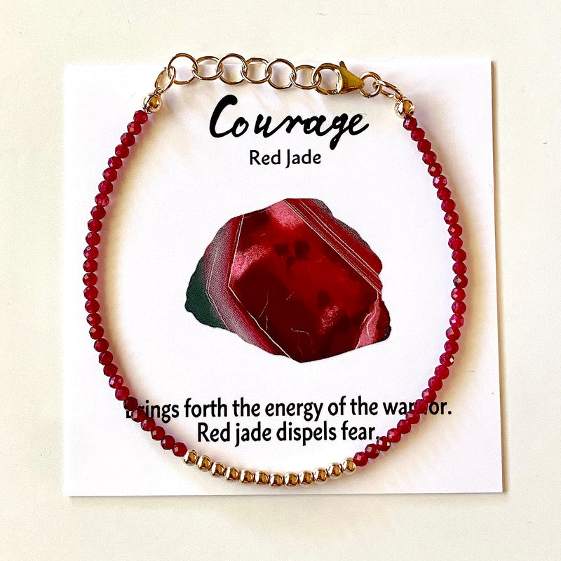 Essential Energy Bracelet - Red Jade
