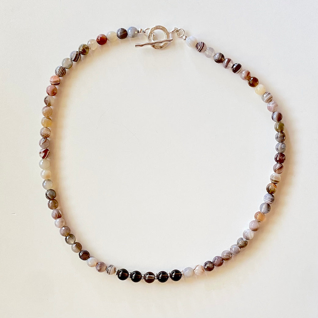 Gemmy necklace - Botswana agate
