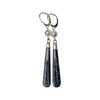 Spike Swinger Earrings - Black Spinel