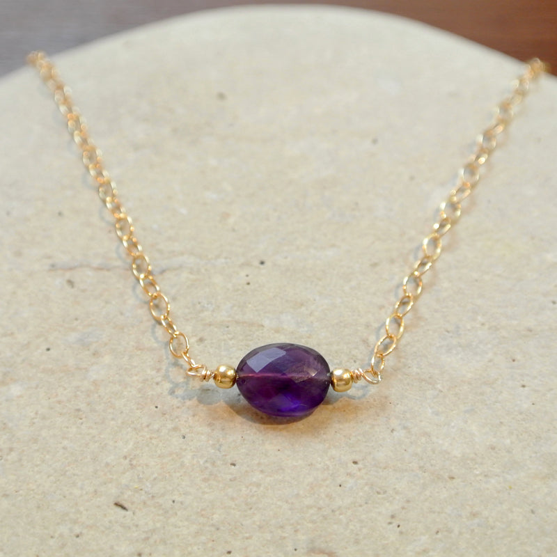 Essential Energy Gemstone Necklace: Amethyst - Protective
