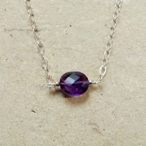 Essential Energy Gemstone Necklace: Amethyst - Protective