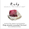 Essential Energy Gemstone Necklace: Ruby - Passion