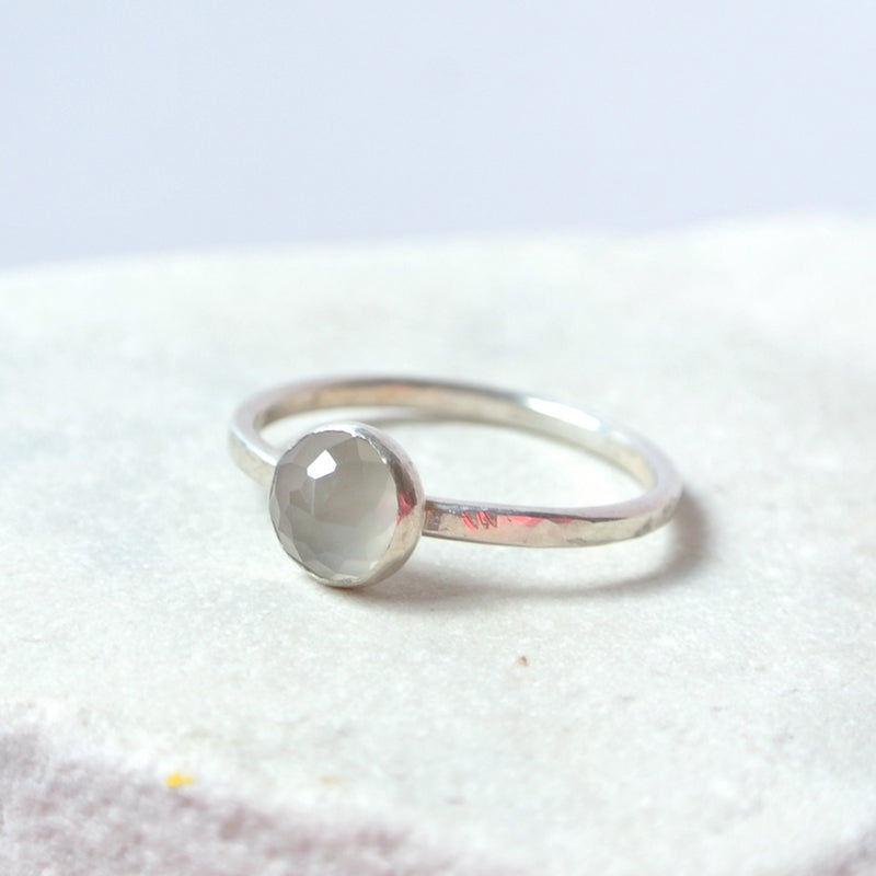 Pandora Nature's Serenity Sterling Silver Moonstone Topaz Ring 58 | eBay